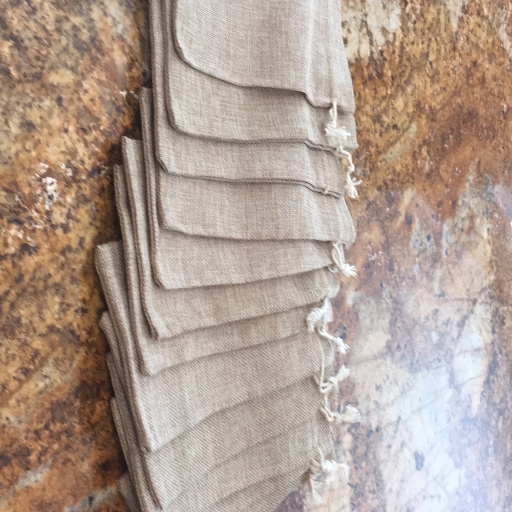 Burlap gift bags new 12